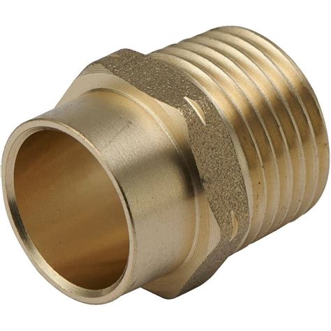 1 2 Copperx1 2 Male Brass Adapter Home Hardware