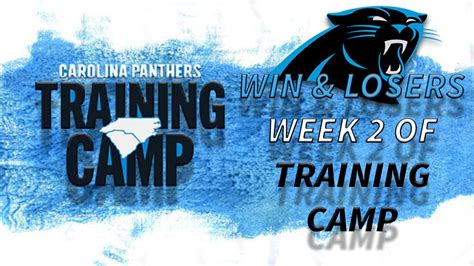 Carolina Panthers Training Camp Winner Losers Position Battles