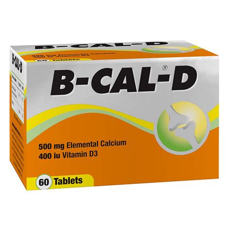 B Cal D Swallow Tablets 500mg 60s