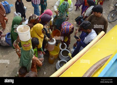 Jamshoro Pakistan September Vom Hochwasser Betroffene