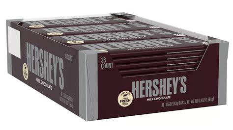 Hershey S Milk Chocolate Bars 36 Ct —