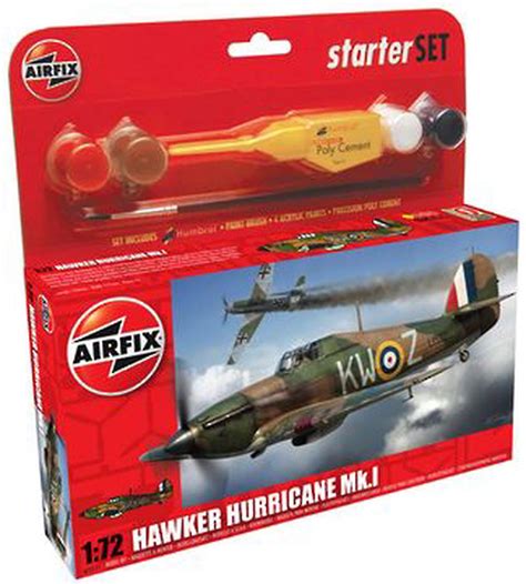 Airfix 172 Scale Hawker Hurricane Mki Starter Set Buy Online At The Nile