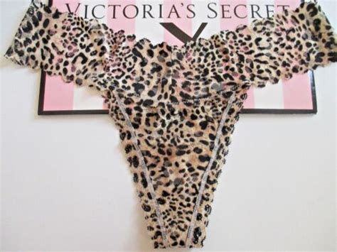 Victoria S Secret Leopard Lace Thong Panty S M L Xl 2xl Sexy Vs Nwt Ebay