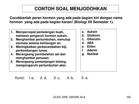 Contoh Soal Menjodohkan Matematika Matematika Dasar Riset