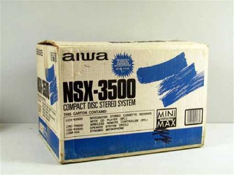 Aiwa Nsx 3500 Compact Disc Stereo System