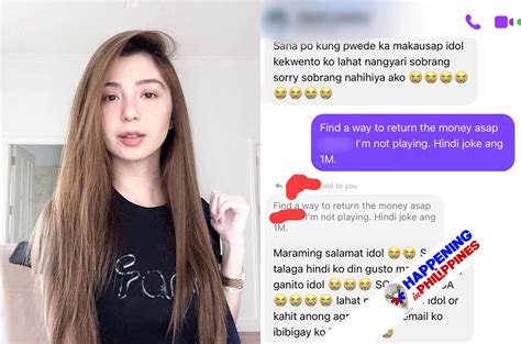 Donnalyn Bartolome Na Scam Sa Isang Lalaki Na Nagchat Lang Umano Sa Kanya Alamin Dito