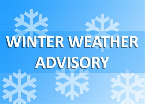 weather alert winter weather advisory issued  wednesday