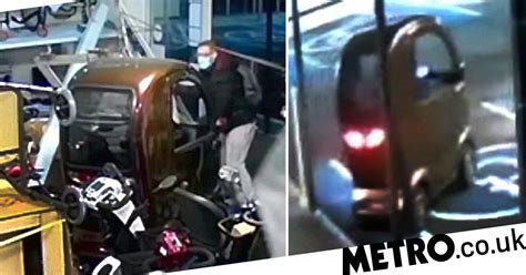 Thief Filmed Breaking Into Shop And Escaping On 8mph Mobility Scooter