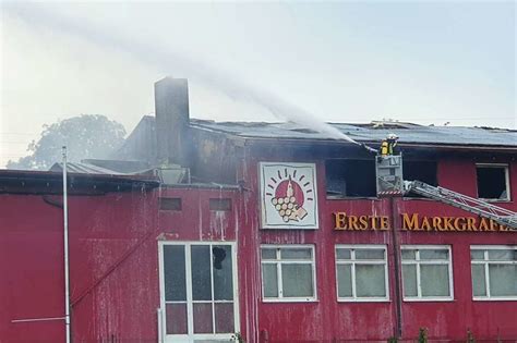 Großbrand in Schliengener Winzergenossenschaft sorgt für