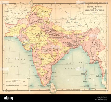 Political Map Of British India - Vanya Jeanelle