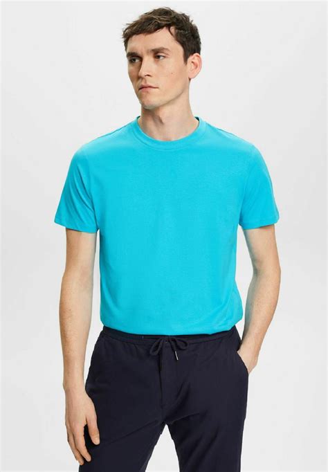 Esprit T Shirt Basic Aqua Green Türkis Zalando De