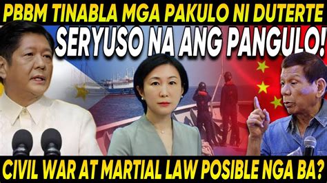 PBBM HINDI NA NAKAPAG PIGIL DUTERTE PINATAWAG NA CIVIL WAR AT