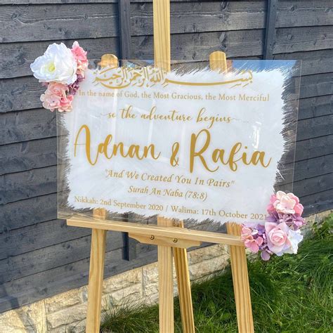 Large Welcome Sign Personalised Acrylic Wedding Sign With Etsy UK