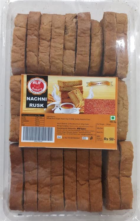 Alif Bakers Milk Rusk Packaging Type Packet Packaging Size 200gms