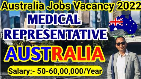 Medical Representative Jobs In Australia 2022 Salary 50 60 Lakh