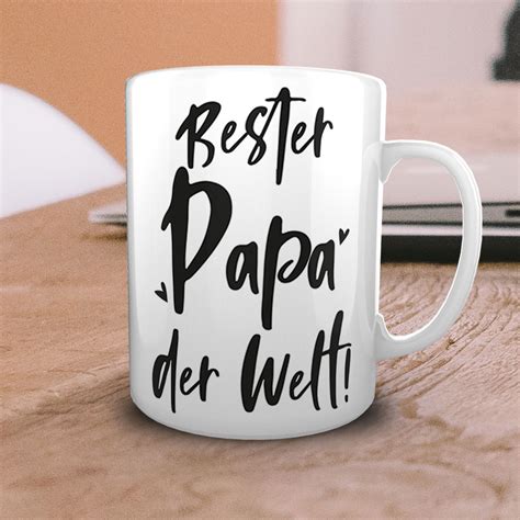 Bester Papa Der Welt Kaffeetasse Kaffeebecher 300ml