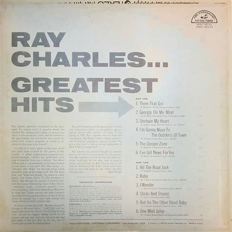 Ray Charles Greatest Hits Vinyl Lp 1962 Us Original Hhv