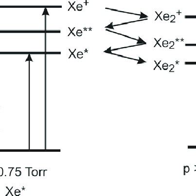 6 Schematic diagram of the formation of excited Xe atoms and dimers ...