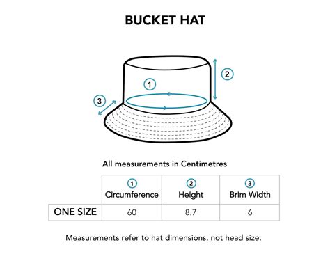 Bucket Hat Size Chart Island Style Clothing