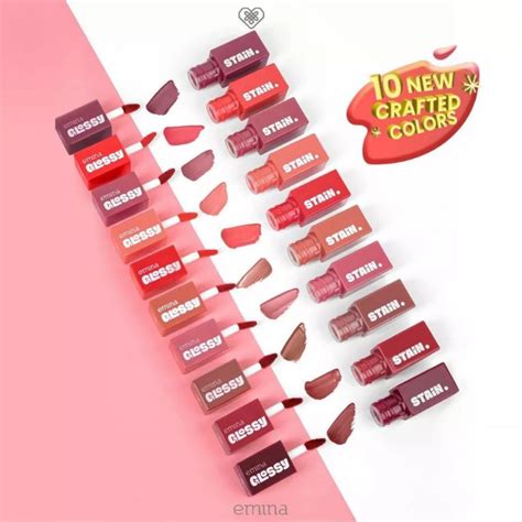 Jual Emina Glossy Stain G Melty Gel Lip Tint Glossy Finish Tahan