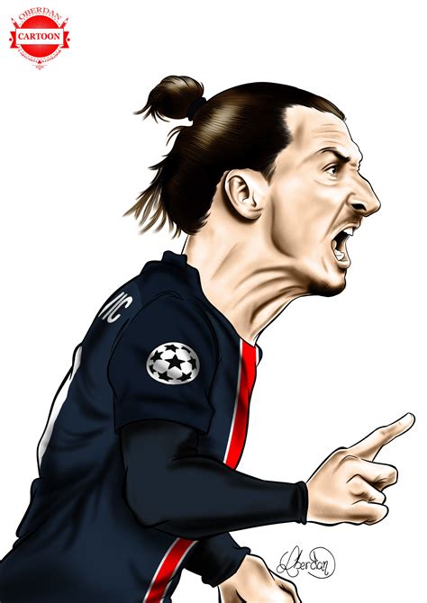 Zlatan Ibrahimovic Por Oberdan Machado Soccer art Zlatan ibrahimović