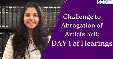 Supreme Court Hears Challenge To Abrogation Of Article Day