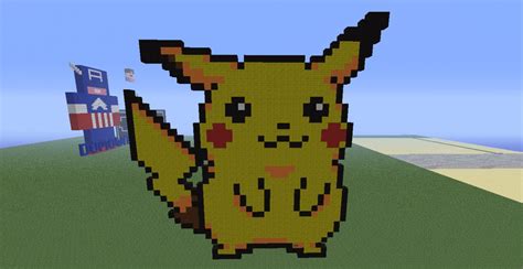 Minecraft Pixel Art Pokemon Pikachu