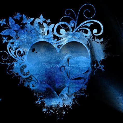 Blue Heart Wallpaper - WallpaperSafari