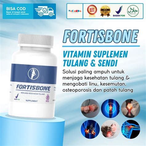 Jual FORTISBONE Vitamin Tulang Dan Sendi Patah Tulang Syaraf Kejepit