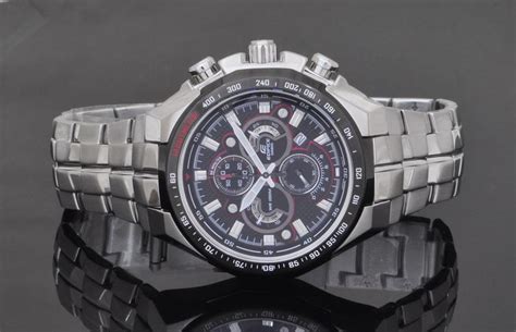 Casio Edifice Chronograph Screw Lock Crown Sports Watch EF 554SP 1AV