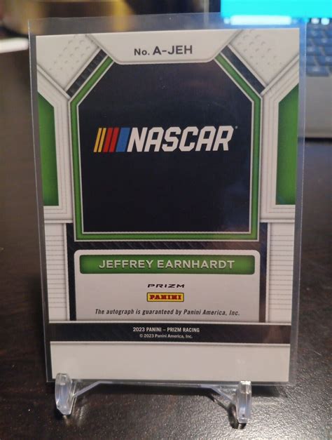 Prizm Racing Jeffrey Earnhardt Silver Prizm Parallel Autograph Ssp