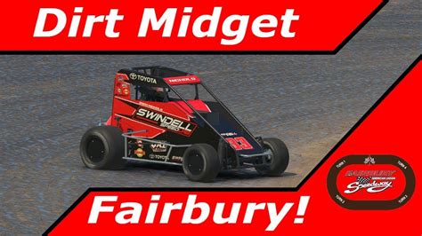 Laps In A Dirt Midget At Fairbury Iracing Youtube