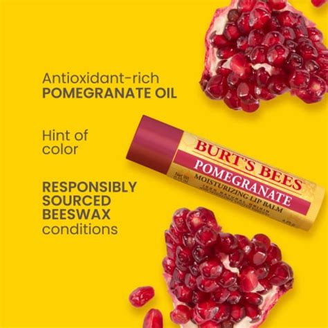 Burts Bees Pomegranate Lip Balm 2 Ct King Soopers