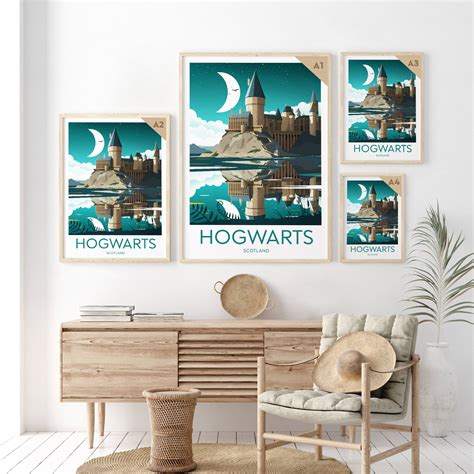 Hogwarts Night Hogwarts Fan Art Hogwarts Poster Harry Potter Fan Art