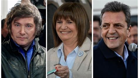 Bullrich Massa Y Milei Por Primera Vez En Argentina Tres Bloques Y