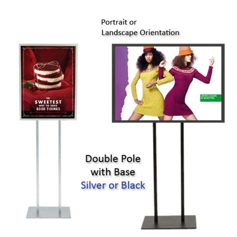 14x22 Poster Stand Sign Holder Security Snap Frame 1 14 Wide Free