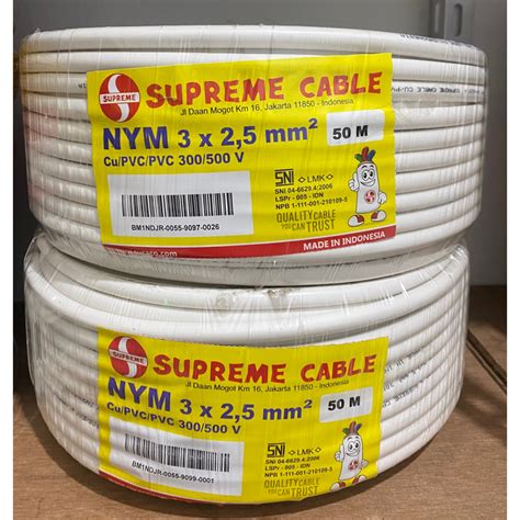 Jual Kabel NYM 3x2 5mm Supreme 50m Shopee Indonesia