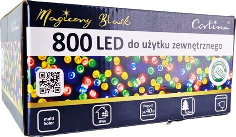 Lampki Choinkowe Led Zewn Trzne Multi Cortinapoland