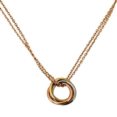 Cartier Trinity De Cartier 18k Three Tone Gold Necklace Cartier The