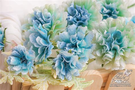 Blue Vellum Peonies Timeless Creations