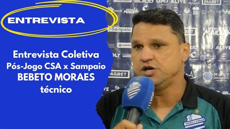 Entrevista Coletiva l Série C l Pós Jogo CSA x Sampaio Corrêa l Bebeto