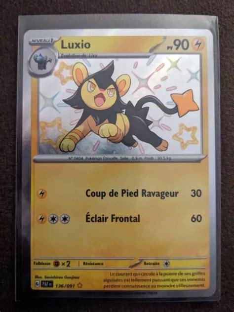 Carte Pok Mon Luxio Shiny Ev Destin Es De Paldea Fr Eur