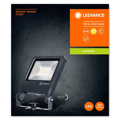 Ledvance Outdoor Led Floodlight With Ground Spike Endura Garden Flood