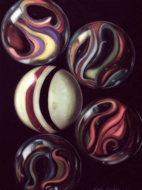 Marbles Edit Art Print By Leah Saulnier The Painting Maniac Marble