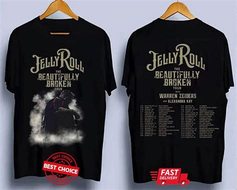 Jelly Roll The Beautifully Broken Tour 2024 Music Men T Shirt S