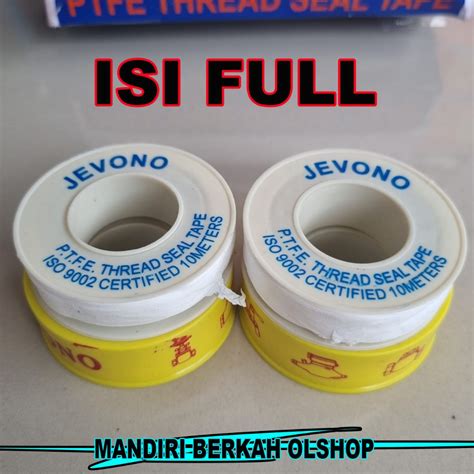 Jual Jevono Seal Tape Isolasi Kran Pipa Ukuran Mm X Meter