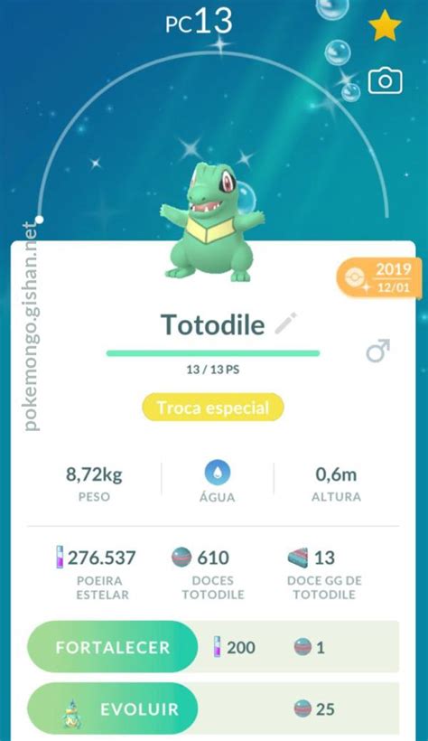 Shiny Totodile Pokemon Go