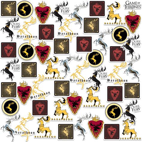 Game Of Thrones House Baratheon Ct Vinyl Large Deluxe Stickers