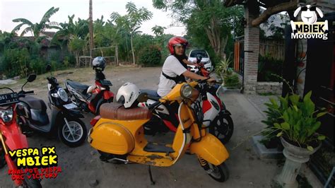 Vespa Px Mbiek Gelap Knalpot Drc Vespa Victory Racing Youtube