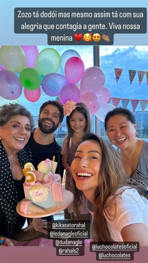 Sabrina Sato Celebra Cinco Anos De Zoe Duda Nagle E Ex Sogra Viva